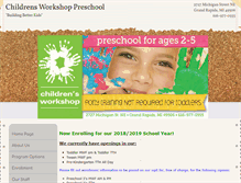 Tablet Screenshot of childrensworkshopgr.org
